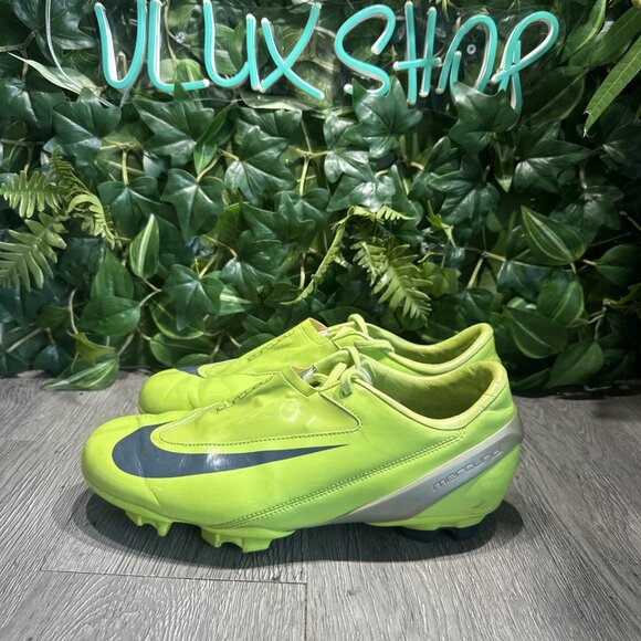 RARE Nike Mercurial Steam II FG Soccer Cleats US 9.5 Citron Green  317730-301 08 main image 9